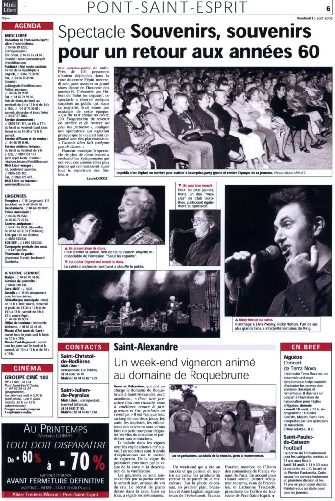 midi libre pont st esprit site