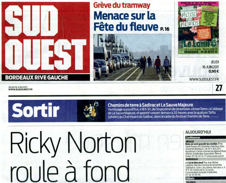 sud ouest 16 juin 2011 prem